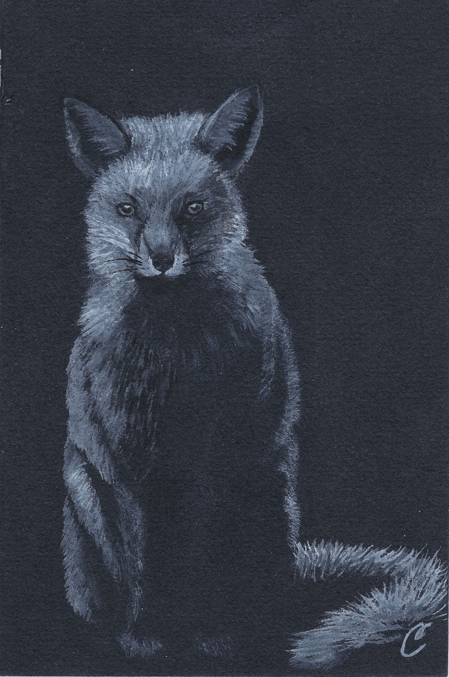 Aquarelle "Renard" - Œuvre Originale et unique 
