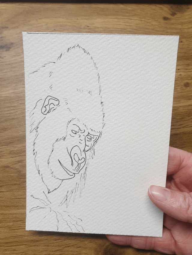 Carte "Finis Moi!" - Hector le Gorille