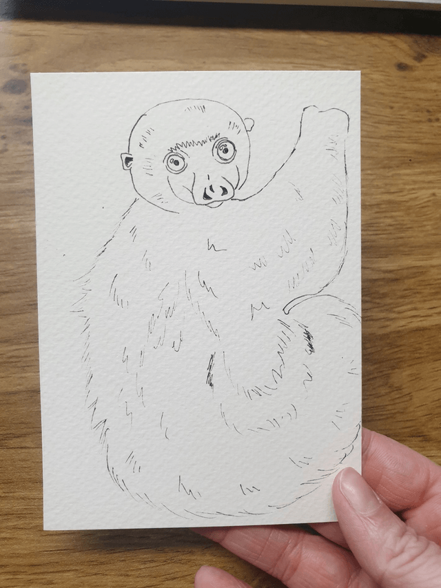 Carte "Finis Moi!" - Sifaka Soyeux